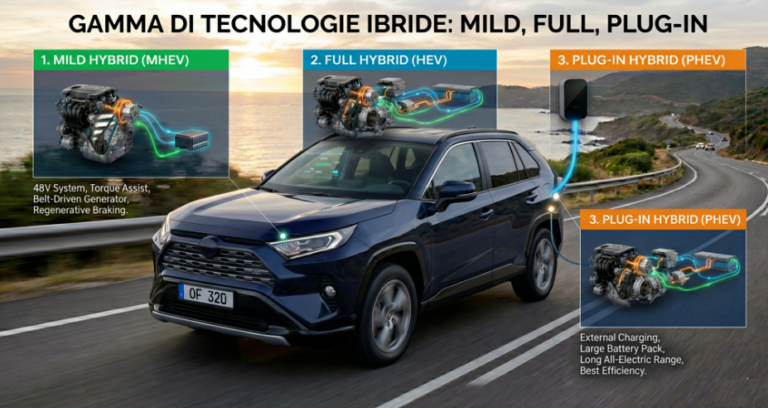 Gamma di tecnologie ibride: mild , full, plug-in. Richiedi informazioni da Tony Car